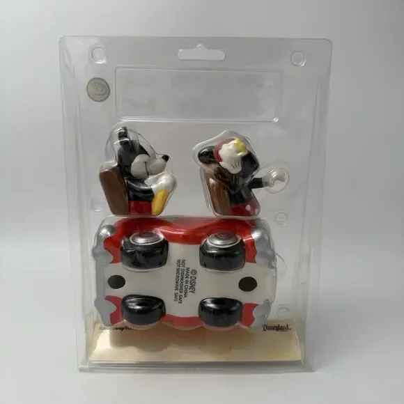 RARE Disney Mickey & Minnie Mouse Car Salt & Pepper Shakers - Picture 5 of 7